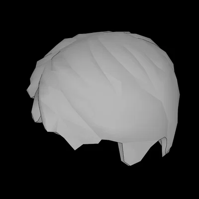 Tóc giả Minifig kiểu ngắn rẽ ngôi lệch (tương thích Lego)