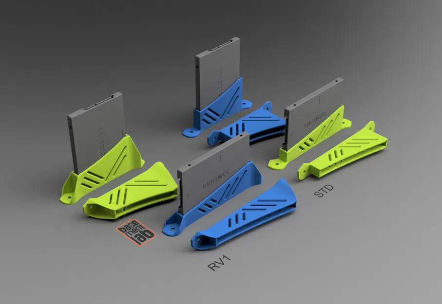 Khung gắn ổ cứng SSD HDD - Rack Mount cho thanh nhôm định hình 2020 - Image 1
