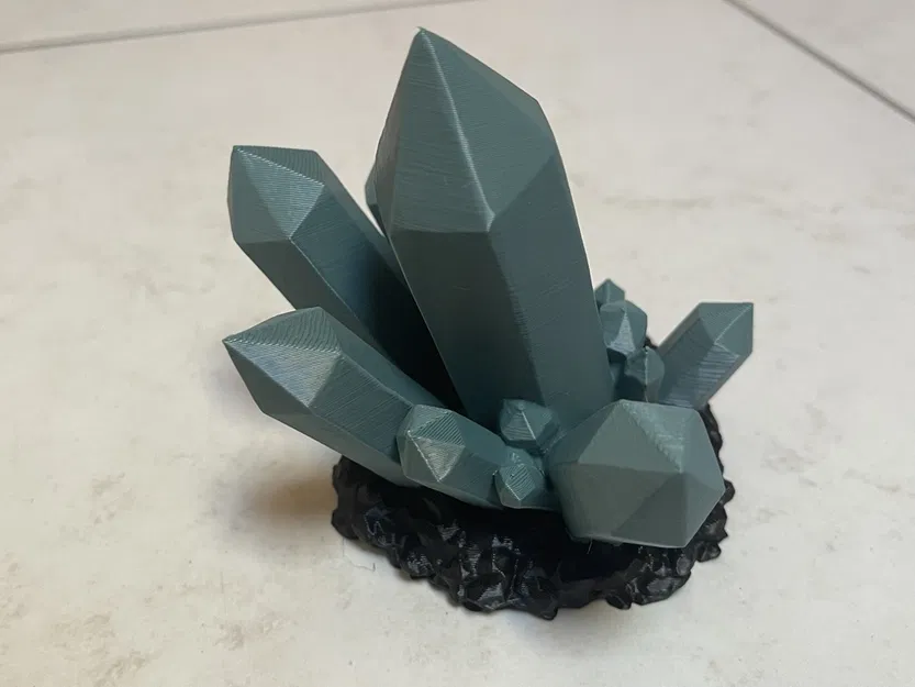 Mô hình cụm tinh thể (Cristal cluster) trang trí in 3D - Image 1