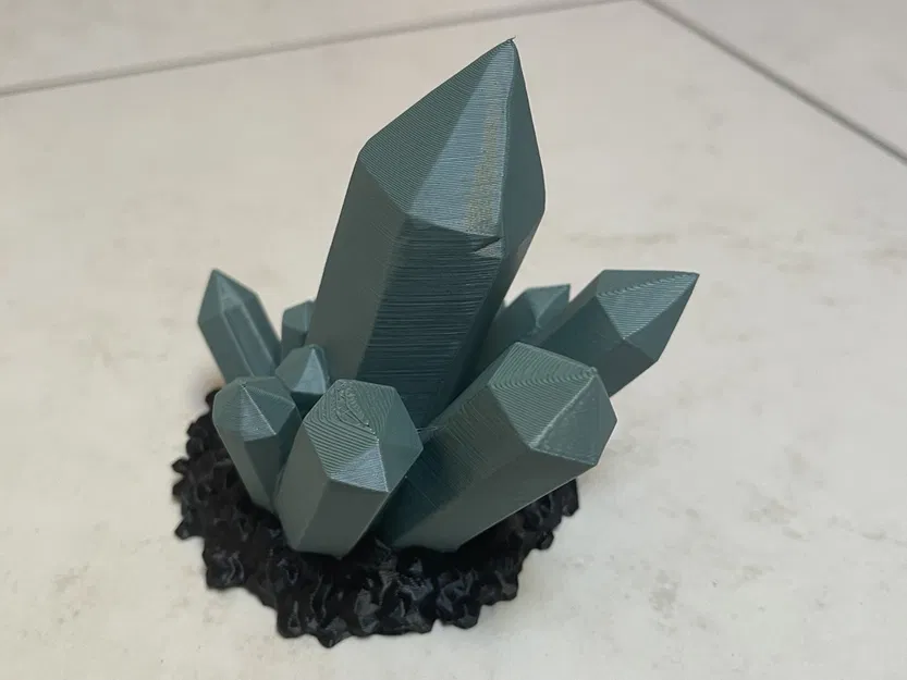 Mô hình cụm tinh thể (Cristal cluster) trang trí in 3D - Image 2