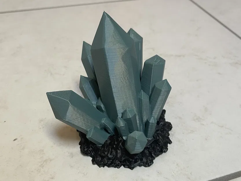 Mô hình cụm tinh thể (Cristal cluster) trang trí in 3D - Image 3