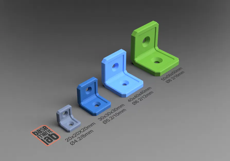 Ke Góc (Corner Bracket) Có Gân Cứng HEAVY-DUTY Cho Thanh Nhôm 2020/3030/4040/5050 V/T-Slot - Image 1