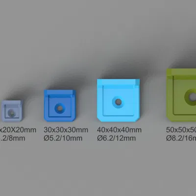 Ke Góc (Corner Bracket) Có Gân Cứng HEAVY-DUTY Cho Thanh Nhôm 2020/3030/4040/5050 V/T-Slot