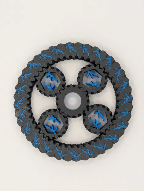 Print in Place Planetary Gear Spinner (Con quay bánh răng hành tinh) - Image 2