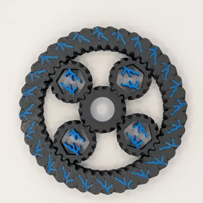 Print in Place Planetary Gear Spinner (Con quay bánh răng hành tinh)