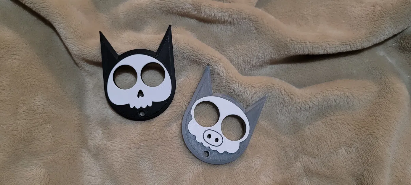 Móc khóa tự vệ | Death Kitty & Death Piggy - Image 2