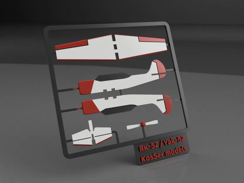 Mô hình Kit card máy bay Yak-52 - Image 1
