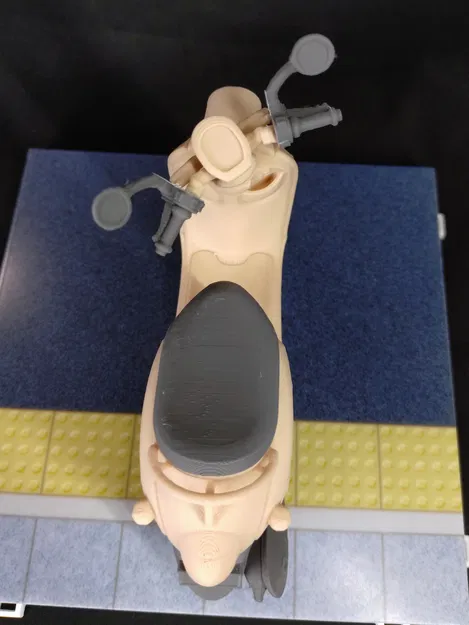 Mô hình xe máy Yamaha Vino tỷ lệ 1/12 - Image 3