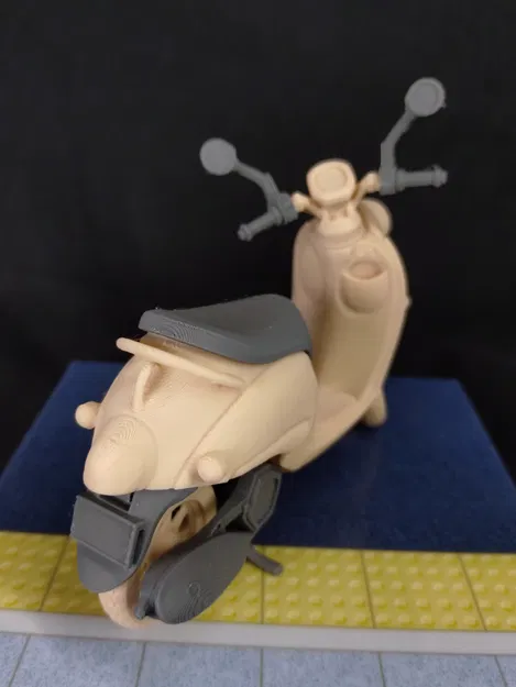 Mô hình xe máy Yamaha Vino tỷ lệ 1/12 - Image 5