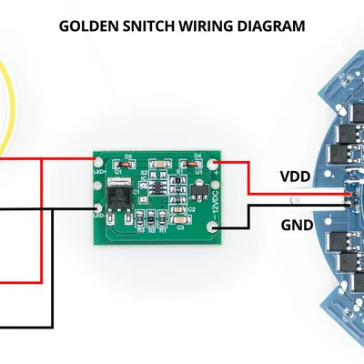 Mô hình TRÁI SNITCH VÀNG lơ lửng