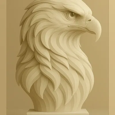 Đại bàng – Tác phẩm điêu khắc chim đầy uy nghiêm