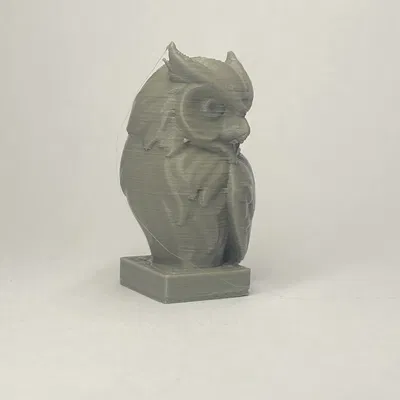 Cú đêm – Mô hình tượng 3D chi tiết