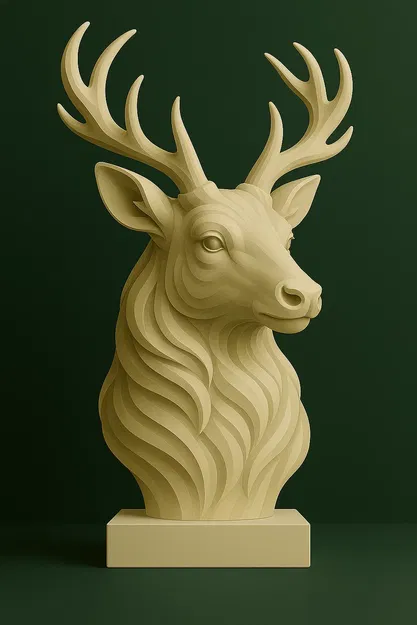 Hươu – Tượng điêu khắc động vật rừng đầy uy nghi - Image 1