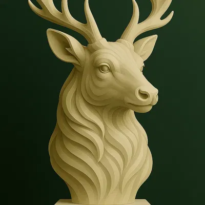 Hươu – Tượng điêu khắc động vật rừng đầy uy nghi