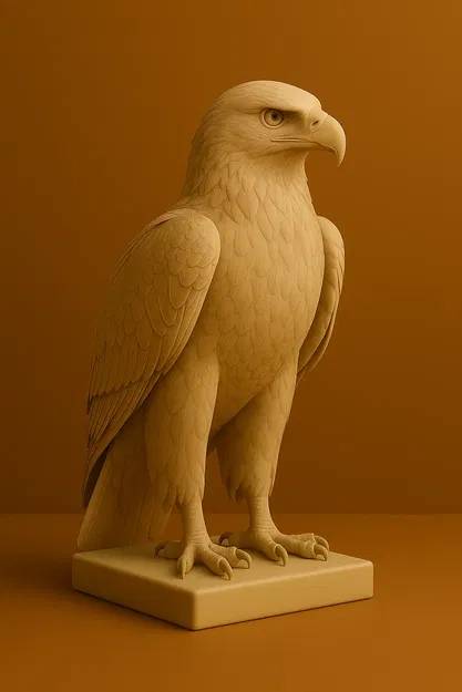 Đại Bàng Vàng – Tác Phẩm Điêu Khắc Chim Săn Mồi Uy Nghi - Image 1