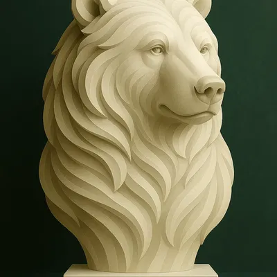 Gấu – Tượng Mô Hình Động Vật Hoang Dã