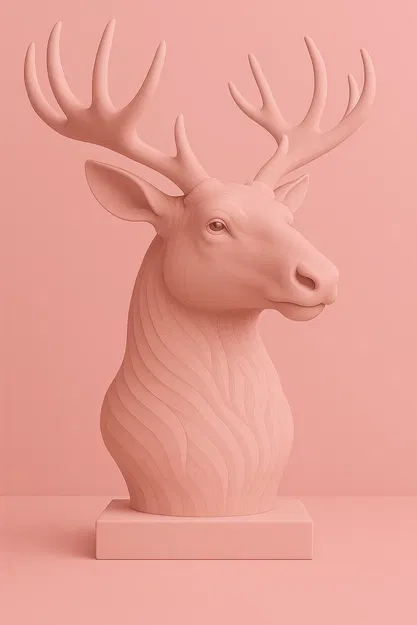 Nai Sừng Tấm – Tượng Trang Trí Rừng Xanh Uy Nghi - Image 1