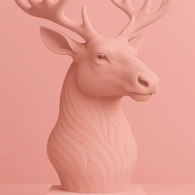 Nai Sừng Tấm – Tượng Trang Trí Rừng Xanh Uy Nghi