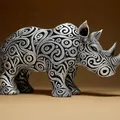 Tượng Tê Giác Thiết Kế (Designer RHINO Sculpture) - Thumbnail 1