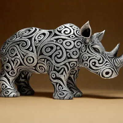 Tượng Tê Giác Thiết Kế (Designer RHINO Sculpture)