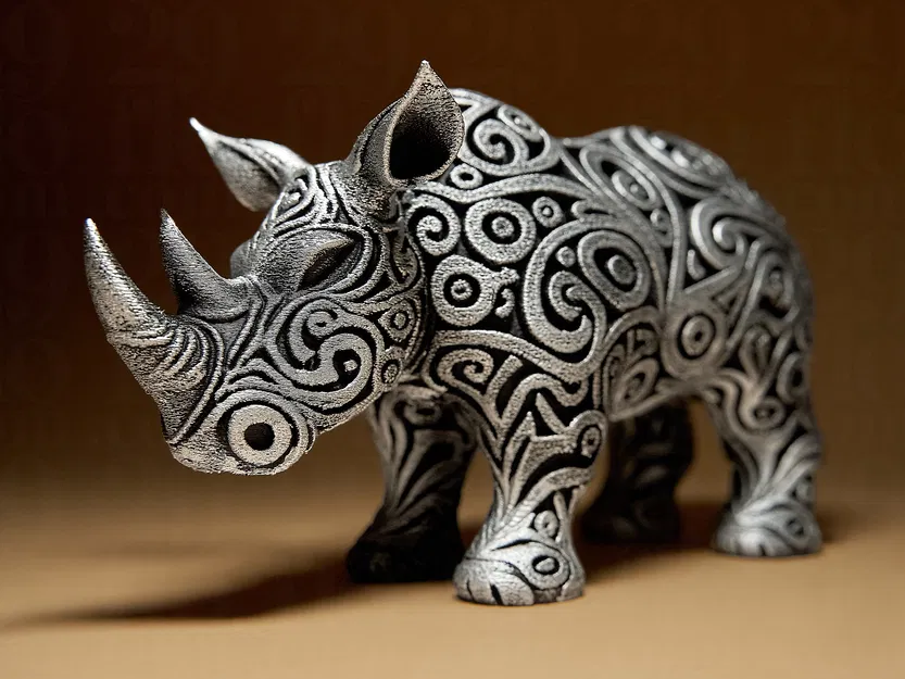 Tượng Tê Giác Thiết Kế (Designer RHINO Sculpture) - Image 2