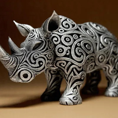 Tượng Tê Giác Thiết Kế (Designer RHINO Sculpture)