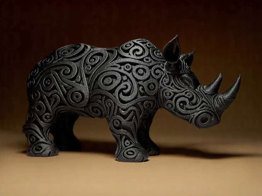 Tượng Tê Giác Thiết Kế (Designer RHINO Sculpture) - Image 3