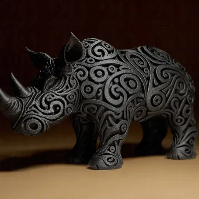 Tượng Tê Giác Thiết Kế (Designer RHINO Sculpture)