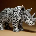 Tượng Tê Giác Thiết Kế (Designer RHINO Sculpture) - Thumbnail 5