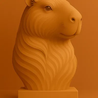 Capybara – Mô hình tượng chuột lang nước hiền lành