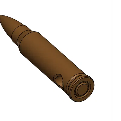 Mô hình móc khóa đạn .308 Winchester độc đáo - Tự in 3D tại nhà