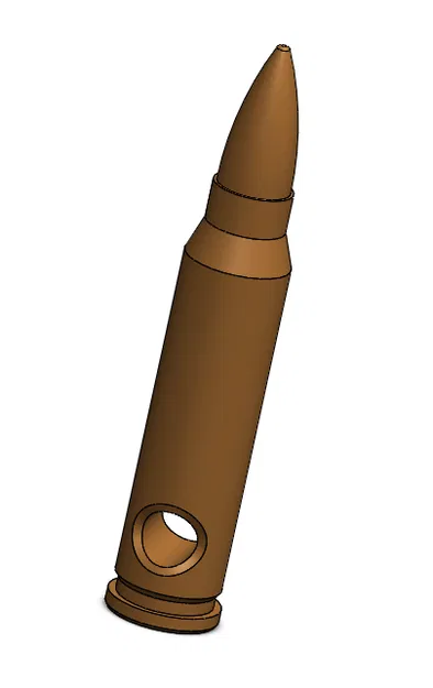 Mô hình móc khóa đạn .308 Winchester độc đáo - Tự in 3D tại nhà - Image 3