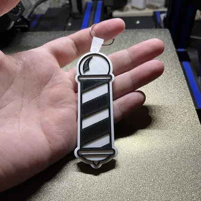 Móc khóa NFC Barber Pole – Hai kích thước