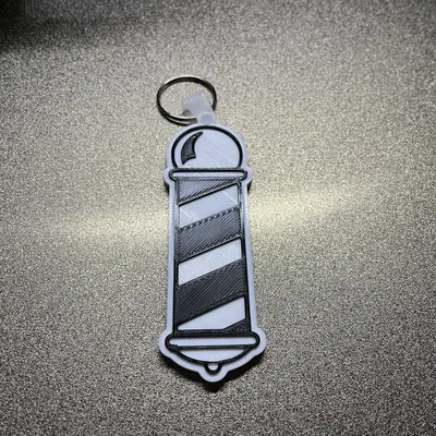 Móc khóa NFC Barber Pole – Hai kích thước