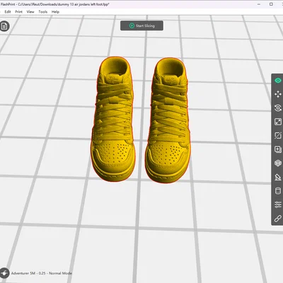 Mô hình giày Air Jordans in 3D cực chất cho Dummy 13