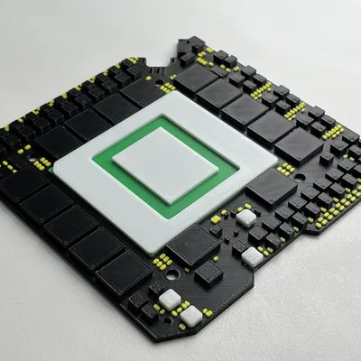 Miếng lót ly hình bo mạch RTX 5090 FE