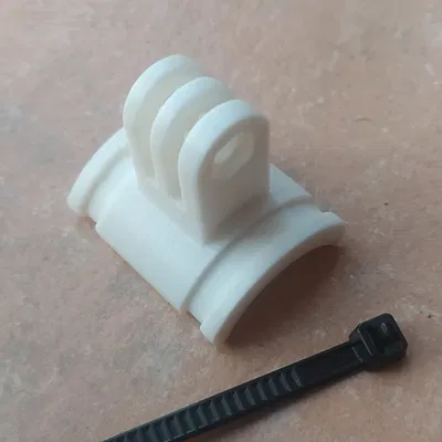 Ngàm gắn GoPro trên ghi đông xe đạp (đường kính 30mm) in 3D