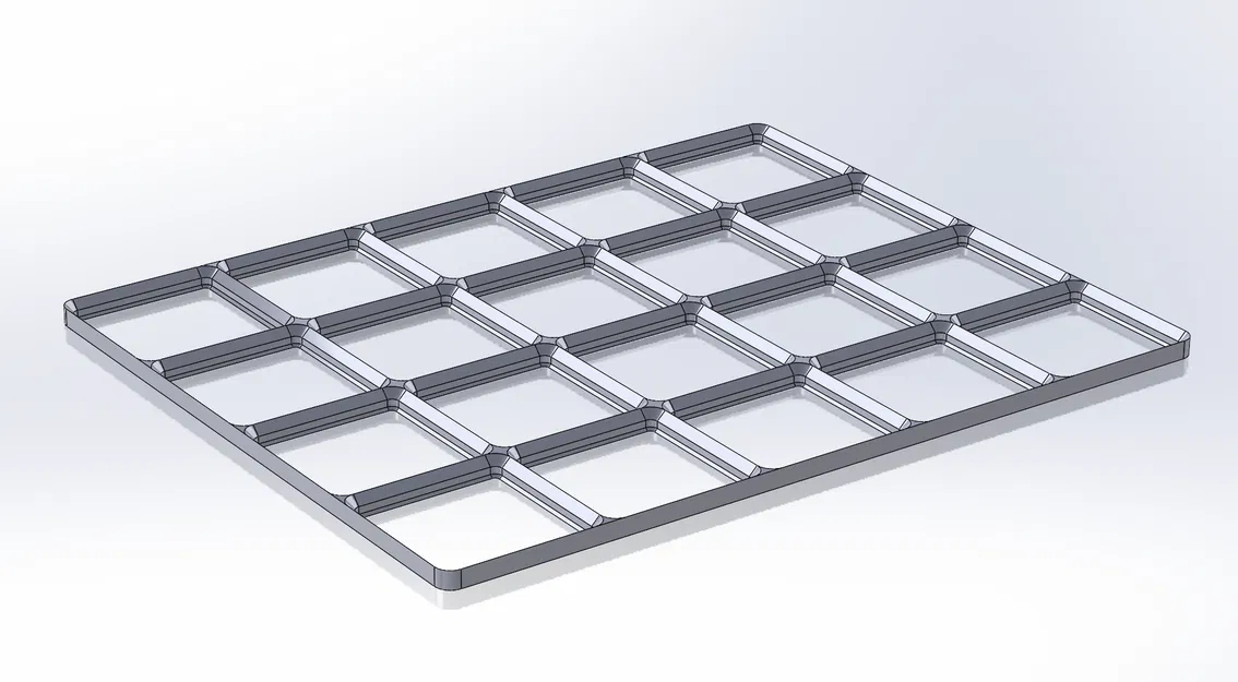 Gridfinity Base - Bản vẽ tham số Solidworks - Image 2