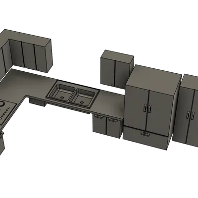 Mô hình căn bếp thu nhỏ tỉ lệ 1:20 chất lượng cao