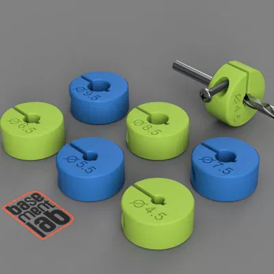 Cữ chặn mũi khoan - Cữ độ sâu Ø 4.5 đến 9.5 mm ren M3