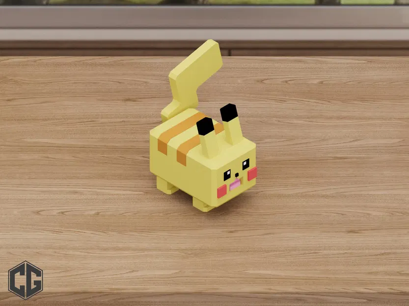 Pikachu Pokemon Multipart - Mô hình in 3D lắp ráp - Image 3