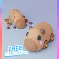 Móc khóa Xe Bus Capybara cử động được (Các bộ phận rời) - Thumbnail 1