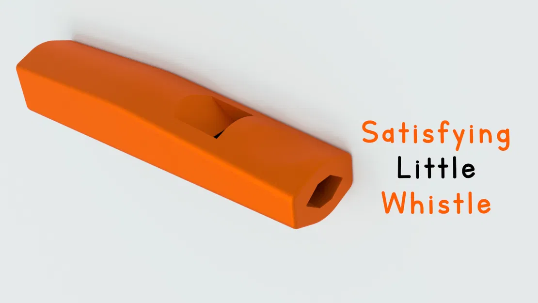 Mô hình còi thổi cầm tay nhỏ gọn dễ in 3D - Image 1