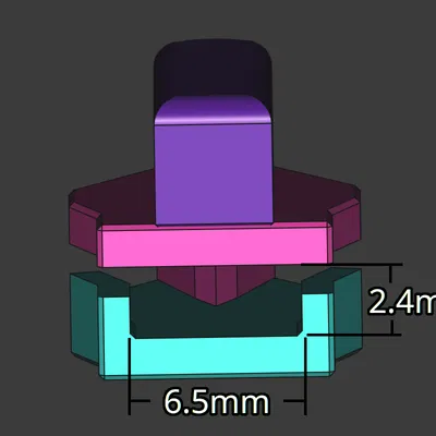 Mẫu thay thế đầu khóa kéo (loại ngược - reverse slider)