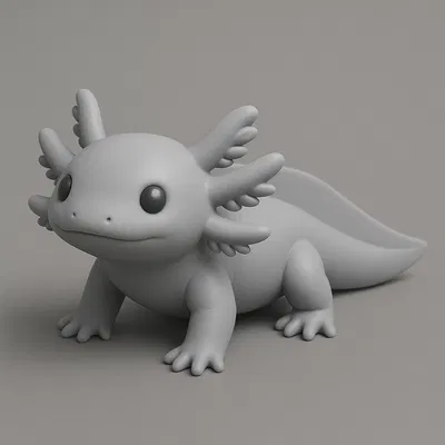 Mô hình Axolotl 3D đáng yêu - File STL in 3D chất lượng cao