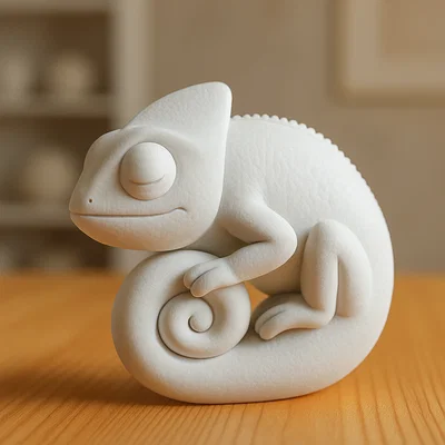 Mô hình tắc kè hoa (Chameleon) trang trí in 3D đẹp mắt