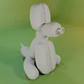 Mô hình 3D Chú cún bong bóng (Balloon puppy) trang trí dễ thương - Thumbnail 2