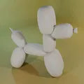 Mô hình 3D Chú cún bong bóng (Balloon puppy) trang trí dễ thương - Thumbnail 3