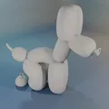 Mô hình 3D Chú cún bong bóng (Balloon puppy) trang trí dễ thương - Thumbnail 4