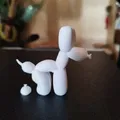 Mô hình 3D Chú cún bong bóng (Balloon puppy) trang trí dễ thương - Thumbnail 6